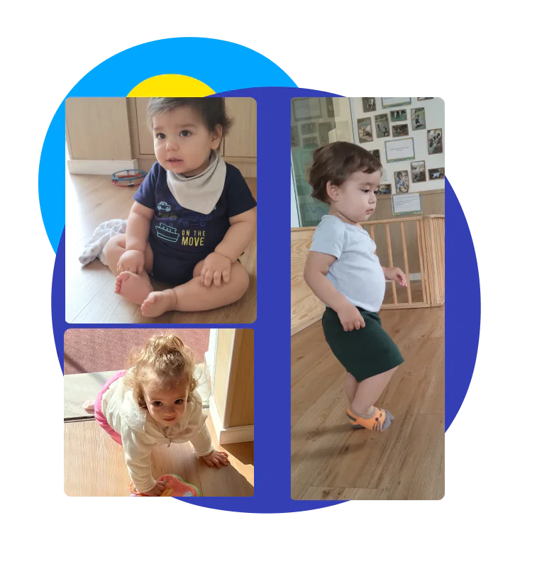 Ambiente de estímulos no Berçário da Aquarela School