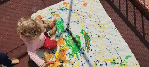 Atividades pedagógicas na Aquarela School